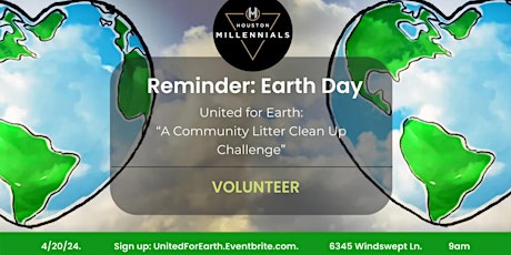 United for Earth: A 4/20 Community Litter Clean Up Challenge