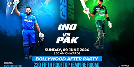 NYC T20 WORLD CUP- INDIA VS PAKISTAN WATCH PARTY ON BIG SCREEN @230 FIFTH