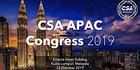 Imagem principal do evento CSA APAC Congress 2019
