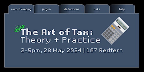 The Art of Tax: Theory + Practice primary image