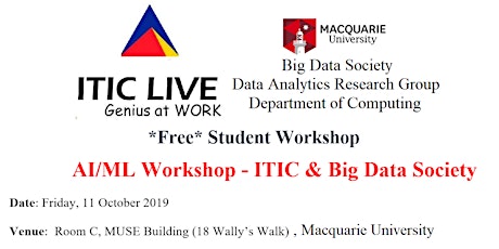 AI/ML  Workshop - ITIC & Big Data Society primary image