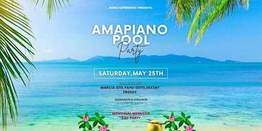 Imagem principal do evento AMAPIANO Pool Party