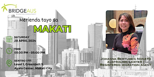 Imagem principal do evento Merienda tayo sa Makati