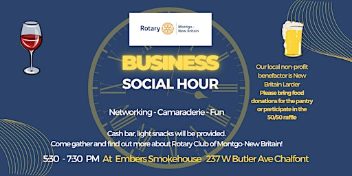 Imagen principal de Montgo-New Britain Rotary - Business Social Hour