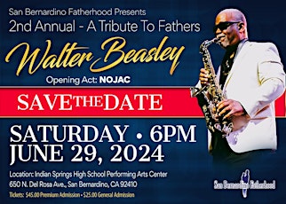 Walter Beasley Jazz/R&B Concert: A Tribute To Fathers