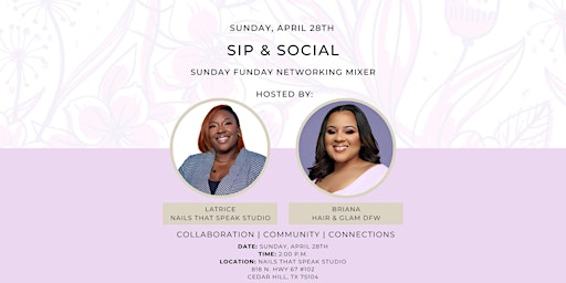 Primaire afbeelding van Sip & Social: Sunday Funday Networking Mixer