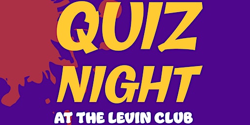 Imagem principal do evento Quiz Night @ the Levin Club