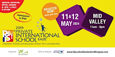 Hauptbild für 20th Private & International School Fair in Kuala Lumpur