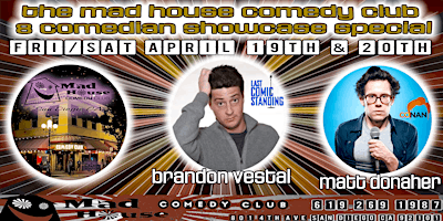 Primaire afbeelding van It's the Famous Mad House Comedy Club 8 Comedian Showcase Special!
