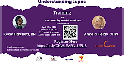 Primaire afbeelding van Understanding Lupus Training for Community Health Workers