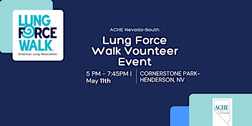Imagem principal do evento ACHE NV: South- Lung Force Walk Volunteer Event