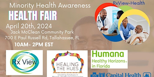 Primaire afbeelding van Minority Health Fair-Healing the Hues In Tallahassee