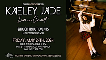 Imagem principal do evento Kaeley Jade Live in Concert  at Rock Trout with Brenner Holash