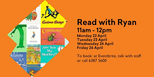 St Helens Library Autumn School Holiday program - Read with Ryan primary image