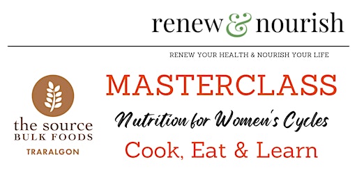 Hauptbild für Masterclass in Nutrition for Women's Cycles