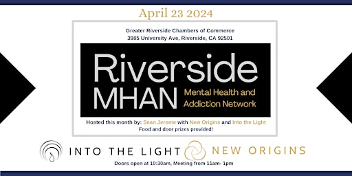 Riverside MHAN- Monthly Behavioral Health Networking Event  primärbild