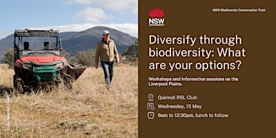 Imagem principal do evento Diversify through biodiversity: What are your options? Quirindi workshop