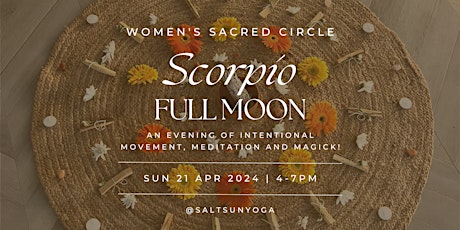 Scorpio Full Moon Circle | Yoga, Sound and Cacao