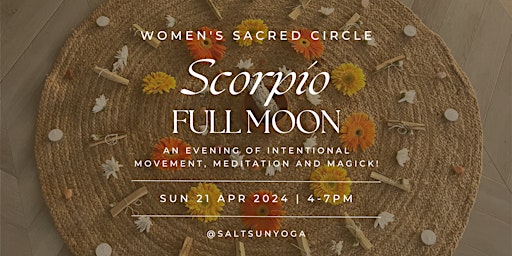 Scorpio Full Moon Circle | Yoga, Sound and Cacao primary image