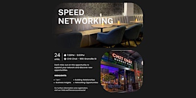 Networking Event: Speed Networking For Vancouver Professionals primary image