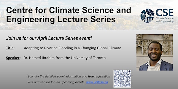 UofT Centre for Climate Science and Engineering Lecture Series - April 2024