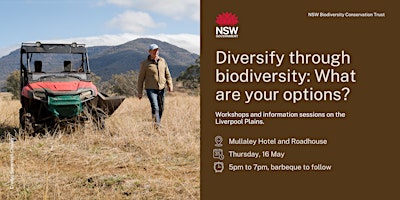 Hauptbild für Diversify through biodiversity: What are your options? Mullaley infosession