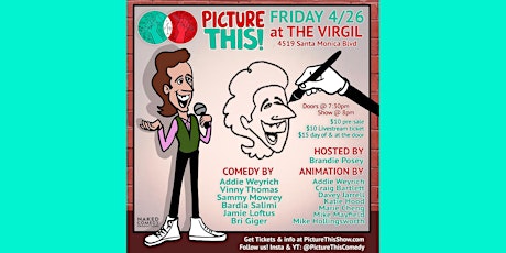 LIVESTREAM ONLY - Picture This!: Live Animated Comedy