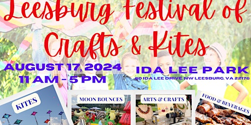 Image principale de Leesburg Festival of Crafts & Kites @ Ida Lee Park