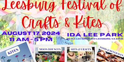 Primaire afbeelding van Leesburg Festival of Crafts & Kites @ Ida Lee Park