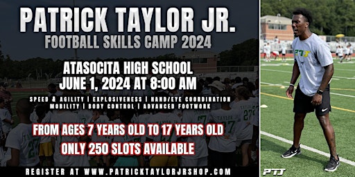 Primaire afbeelding van Patrick Taylor Jr. Football Camp 2024