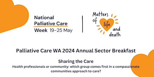 Imagem principal de 2024 National Palliative Care Week Breakfast - Perth, Bunbury and Albany