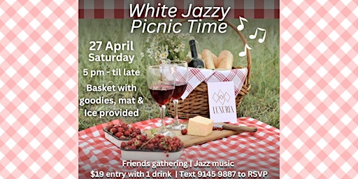 White Jazzy Picnic Time primary image