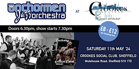 Anchormen Jazz Orchestra at Crookes Social Club