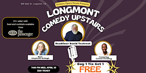 Longmont Comedy Upstairs Comedy Show primary image