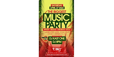 Hauptbild für BEST SATURDAYS presents BIGGEST MUSIC PARTY WITH HOT 97 DJ KAST ONE & 8PM