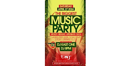 BEST SATURDAYS presents BIGGEST MUSIC PARTY WITH HOT 97 DJ KAST ONE & 8PM