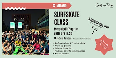 Imagem principal de Corsi di Surfskate Milano - tutti i livelli