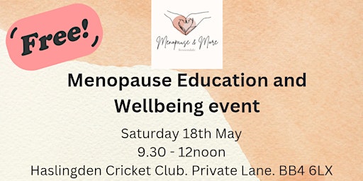 Imagem principal do evento FREE Menopause Wellbeing Event