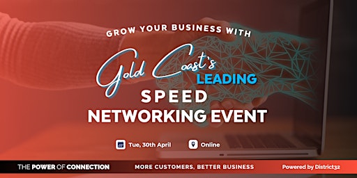 Imagen principal de Gold Coast's Leading Speed Networking Event – Online – Tue 30 Apr