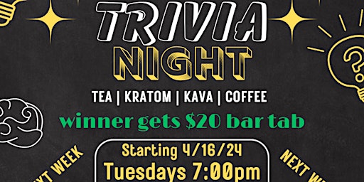 Primaire afbeelding van Trivia Night - Winner Gets $20 Bar Tab