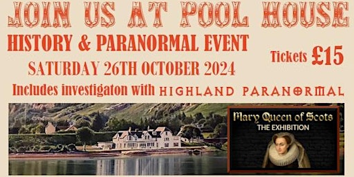 Imagem principal do evento Pool House - History and Paranormal