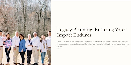 Primaire afbeelding van Will Writing and Legacy Planning: Ensuring Your Impact Endures