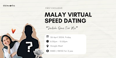 Malay Virtual Speed Dating primary image