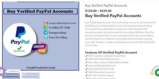 Primaire afbeelding van Buy Verified PayPal Accounts