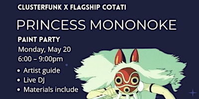 Imagem principal do evento Princess Mononoke Paint Night
