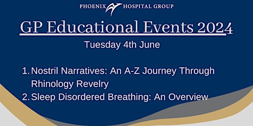 Virtual GP Educational Event - Rhinology and Sleep Disordered Breathing primary image