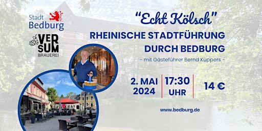 Imagem principal do evento "Echt Kölsch"  - Rheinische Stadtführung durch Bedburg