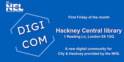 Imagem principal do evento Digi-Com Clinic @Hackney Central Library