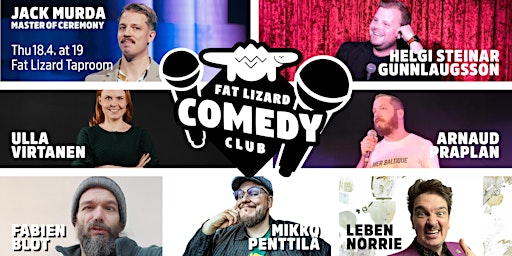 Imagem principal do evento Fat Lizard Comedy Club April