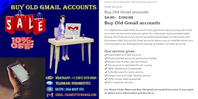 Imagen principal de 5 Best website to Buy old Gmail Accounts in ✔ Bulk